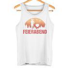 After Arbeit Faul Sein Fun Evening Brown Tank Top