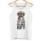 Bolonka Zwetna Dog Keine Zeit Meine Bolonka Ruft Gray Tank Top