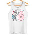 Children's 6Th Birthday With Sword Ich Bin Schon Sechs Ritter Mit Sword Tank Top