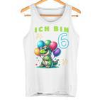 Children's Dino Ich Bin Sechs Jahre Alt Tank Top