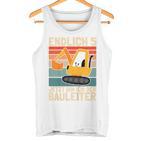 Children's Endlich 5 Jahre Jetzt Bin Ich Bauleiterintage Boy Digger Tank Top