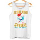 Children's Schulkind 2024 Boys I Rocke Jetzt Die Schule Football Tank Top