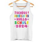 Children's Tschüss Kindergarten Hello School 2024 1St Class Tank Top