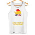 Make Christmas Great Again Lustiges Weihnachtsmanngesicht Tank Top