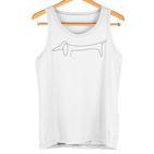 Dachshund Single Line With Dog Owner  Tank Top