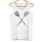 Dart Silhouette For Dart Player Tank Top