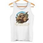 Faultier Pyjama Faultier Das Schläft Schlaf Tank Top