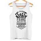 Franz First Name Franz Gray Tank Top