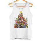 Christmas Cute Dachshund Christmas Tree Dog Tank Top