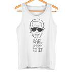 Karl Lager Fehlt Modezar Fashion er Rip  Tank Top