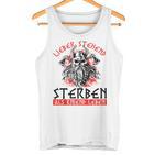 German Lieber Stehend Sterben Als Kneend Leben Love Standing Sterben Tank Top