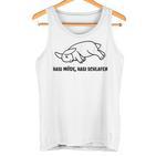 Hasi Müde Hasi Schlafiger Rabbit Slogan Tank Top