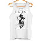 Kauai Hawaii Surfintage Surfer Gray Tank Top