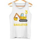 Kinder Endlich 3 Jetzt Bin Ich Der Bauleiter Geburtstagskind Digger Tank Top