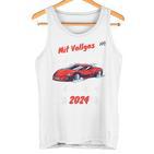 Kinder Endlich Schulkind 2024 Boy School Cone Racing Car First Day At School Tank Top