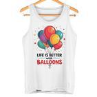 Lustiger Looner Mit Aufschrift „I Love Balloons“ Für Ballonliebhaber Tank Top