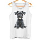 Miniature Schnauzer Dog Motif Pet Miniature Schnauzer Tank Top