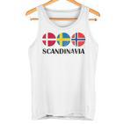 Norway Sweden Denmark Flags Scandinavian Flags Scandinavia Tank Top