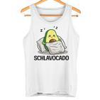 Schlavocado Official Sleep Pyjamas Sleep Avocado Gray Tank Top