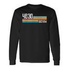 4630 Bochum Retro Old Postcodeintage Sign Langarmshirts