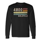 4800 Bielefeld Retro Postcodes Old Postcodeintage Langarmshirts