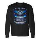 65Th Birthday Als Gott Michor 65 Jahre Schuf Grinste Er 65Th Langarmshirts