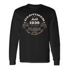 88 Geburtstag Mann Frau Motorrad Motorradfahrer Biker 1936 Langarmshirts