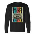 90S Outfit Hip Hop Music Retro Langarmshirts