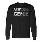 Achtung Genie Langarmshirts