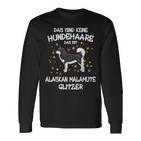 Alaskan Malamute Glitter Dog Holder Idea Dog Langarmshirts