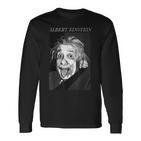 Albert Einstein Logic Quote Front Back Langarmshirts