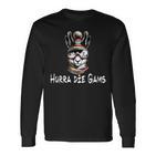 Apres Ski Hurra Die Gams Winter Ski Holiday Hüttengaudi Ski Langarmshirts