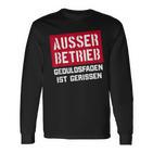 Auser Betrieb Geduldsfaden Ist Gerissen Auser Betrieb Langarmshirts