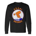 Bääm Bronze Swimming Badge Badge Swimmer S Langarmshirts