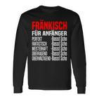 Bassd Scho Fränkisch Für Beginner Dialekt Franke Franken Langarmshirts