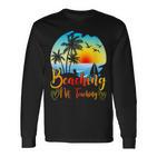 Beaching Not Teaching Lustiger Sommerlehrer Strandurlaub Langarmshirts