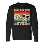 Best Cat Dad Ever Cat Langarmshirts