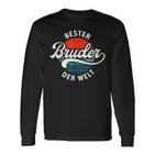 Bester Bruder Der Welt Retrointage Saying Brudi Langarmshirts