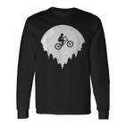 Bicycle Bmx Driver Full Moon Langarmshirts