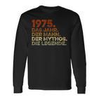 Birthday intage 1975 Man Myth Legend Langarmshirts