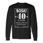 Boski 40 Latek Polska Koszulka Urodzinowa 40 Urodziny 40 Lat Langarmshirts