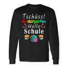 Bschüss Kindergarten Hello Schule Kita Langarmshirts