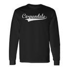 Carpendale Baseballintage Retro Font Langarmshirts