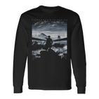 Caspar David Friedrich Wanderer Over The Nebelmeer Langarmshirts