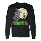 Children's Ich Bin Wegen Der Süßigkeiten Hier Langarmshirts