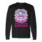 Chlamydia Survivor Chlamydien Std Langarmshirts