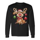 Christmas Reindeer Rudolph  Langarmshirts