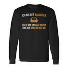 Construction Supervision Construction Site Helmet Construction Management Langarmshirts