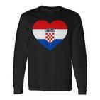 Croatia Flag Croatia Children's Croatia Hrvatska Langarmshirts