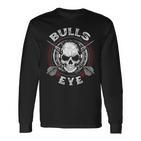 Darts Dart 180 Bullseye Skull Langarmshirts